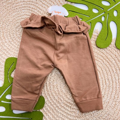 Inverno 2025 - Conj. Blusa Ursinha com Laço e Legging - Marrom