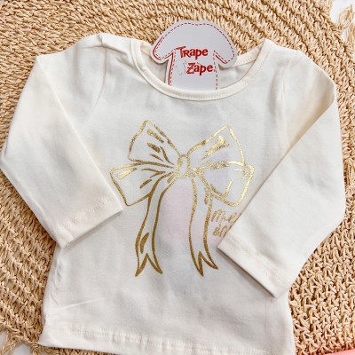 Inverno 2025 - Conjunto Lacinho Blusa e Calça de Malha - Rosa 