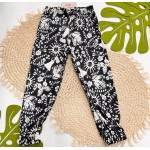 Inverno 2025 - Conjunto Céu e Flores Jaqueta e Calça - Preto e Branco