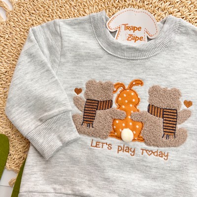 Inverno 2025 - Conj. Casaco Let's Play Today e Legging - Mescla e Ferrugem