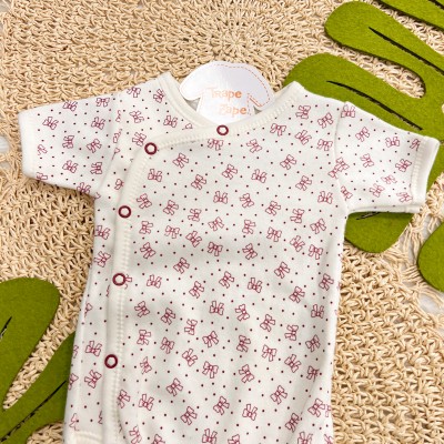  Body kimono M/c Off lacinhos bordo