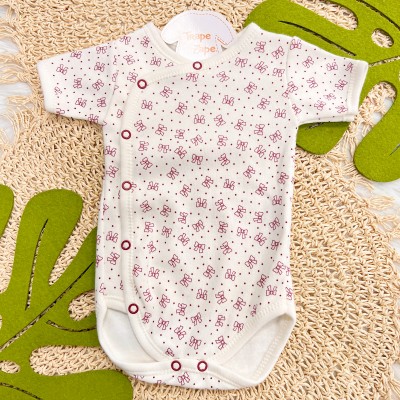  Body kimono M/c Off lacinhos bordo