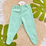 Conjunto de Malha 3 peças - Brinca Comigo - Verde e Off White