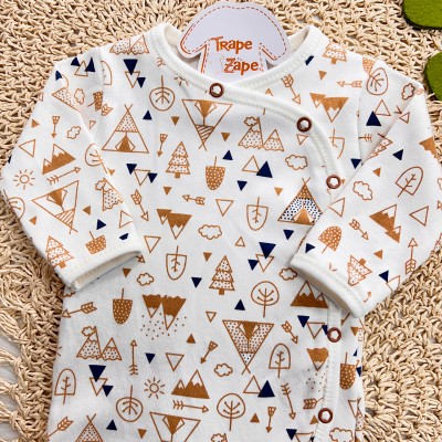  Body Kimono M/l Cabana ferrugem e marinho