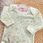  CONJ. DE MALHA 3 PEÇAS - Sweet Perinhas - Verde e Off White