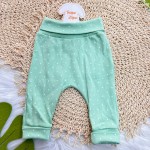  CONJ. DE MALHA 3 PEÇAS - Sweet Perinhas - Verde e Off White