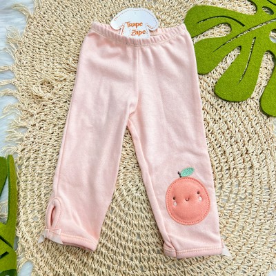 CONJ. DE MALHA 3 PEÇAS - Coelhinha Adoro Frutas - Verde, Salmão e Rose