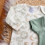  CONJ. DE MALHA 3 PEÇAS - Leãozinho - Off White e Verde