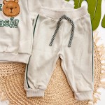 Inverno 2025 - Conj. Casaco Time da Diversão e Calça em Moletinho - Gelo e Verde