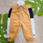 Inverno 2025 - Conjunto Esquilo com Gorro Casaco e Calça em Moletinho  - Marinho e Caramelo 