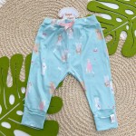 Inverno 2025 - Conjunto Meus Amiguinhos Fofinhos Body em Malha e Calça Térmica  - Menta 