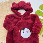 Inverno 2025 - Macacão Urso em Soft com Capuz - Bordô