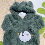 Inverno 2025 - Macacão Urso em Soft com Capuz - Verde
