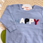 Inverno 2025 - Conjunto Happy Casaco e Calça - Azul Marinho 