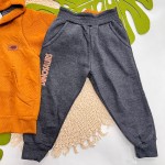 Inverno 2025 - Conjunto Dinosaurs Jaqueta com Capuz e Calça - Laranja 