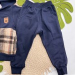 Inverno 2025 - Conj. Jaqueta Flanelada RMD Style Xadrez e Calça em Moletom - Caramelo