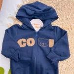 Inverno 2025 - Conj. Jaqueta Cool Bear e Calça Saruel - Marinho e Marrom