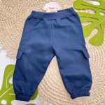 Inverno 2025 - Conj. Casaco Coala Cute e Calça Moletom - Azul Claro e Marinho