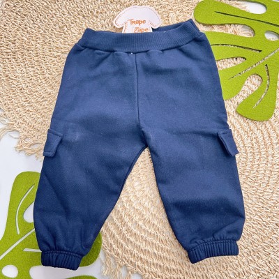 Inverno 2025 - Conj. Casaco Coala Cute e Calça Moletom - Azul Claro e Marinho