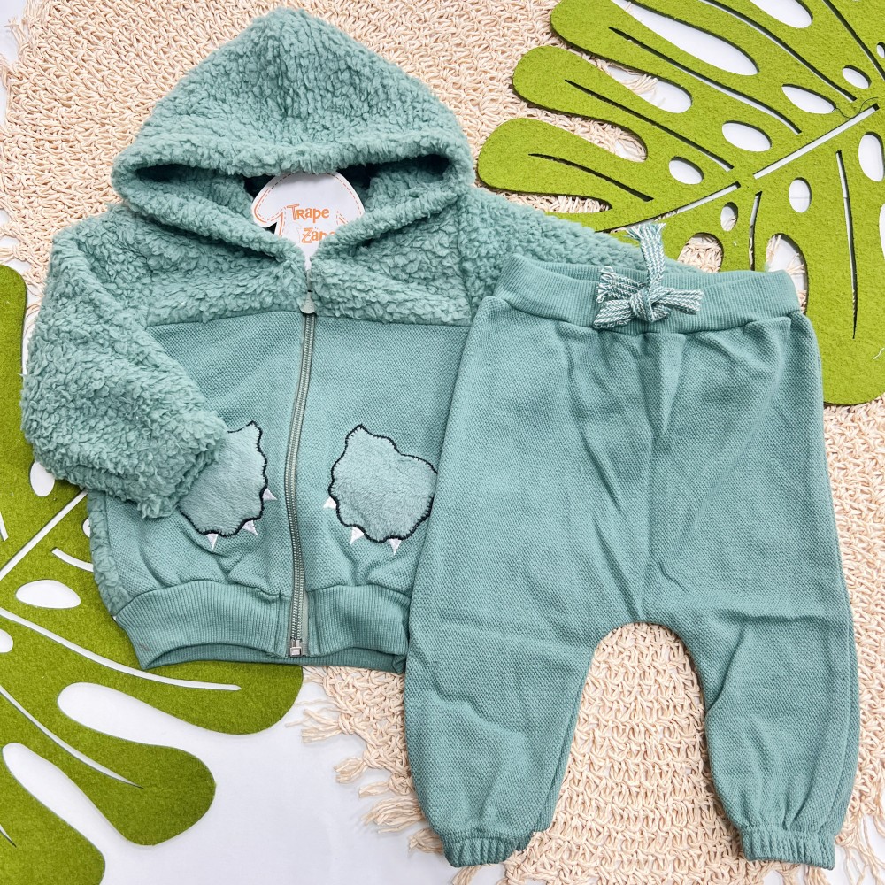 Inverno 2025 - Conj. Jaqueta em Soft Garras e Calça - Verde