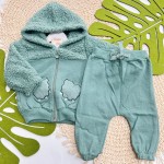 Inverno 2025 - Conj. Jaqueta em Soft Garras e Calça - Verde