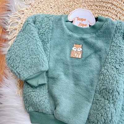 Inverno 2025 - Conj. Casaco Raposa Boy e Calça em Soft - Verde