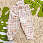 Inverno 2025 - Conj. Colete com Capuz Ursinha, Body Cute e Legging - Marrom e Off White