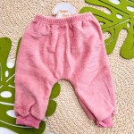  Inverno 2025 - Conj. Casaco Puppy Dalmata e Calça em Plush - Rose e Off White