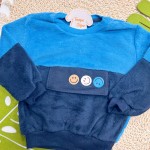 Inverno 2025 - Conj. Casaco Smile e Calça em Plush - Azul