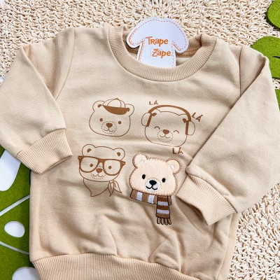 Inverno 2025 - Conj. Casaco Bear Mood e Calça - Marrom