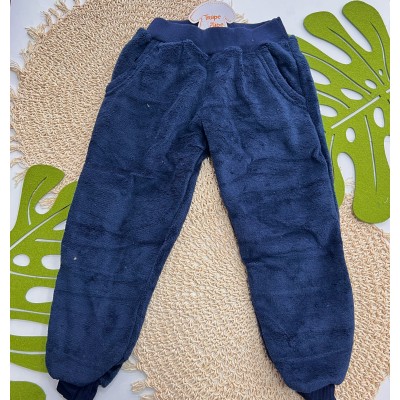 Inverno 2025 - Conj. Casaco Cool e Calça em Plush - Areia e Marinho