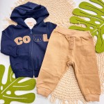 Inverno 2025 - Conj. Jaqueta Cool Bear e Calça Saruel - Marinho e Marrom
