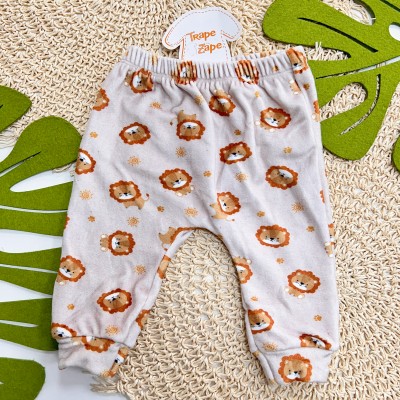  Inverno 2025 - Conj. Leãozinho Body e Calça Plush Marinho