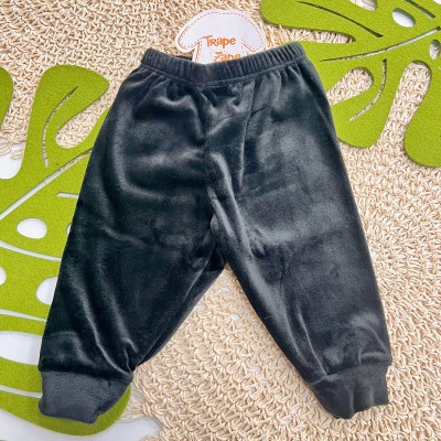 Inverno 2025 - Conj. Colete em Soft, Body Dino e Calça - Branco e Verde
