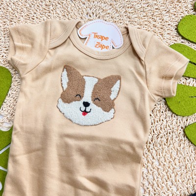 Inverno 2025 - Conj. Jaqueta em Soft, Body Dog e Calça - Marrom e Preto