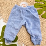 Inverno 2025 - Conj. Casaco Coala Baby e Calça em Plush - Marinho e Azul Claro
