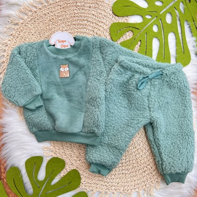 Inverno 2025 - Conj. Casaco Raposa Boy e Calça em Soft - Verde