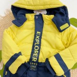 Inverno 2025 - Jaqueta Puffer Explorer Capuz Removível - Amarela