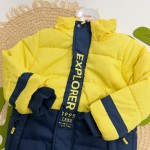 Inverno 2025 - Jaqueta Puffer Explorer Capuz Removível - Amarela