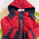 Inverno 2025 - Jaqueta Puffer Explorer Capuz Removível - Vermelha