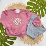 Inverno 2025 - Conj. Blusão Burn Up The Floor e Legging - Rose e Mescla