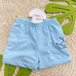 Verão 24/25 - Conj. Body Livre para Explorar e Short Barquinho - Branco e Azul