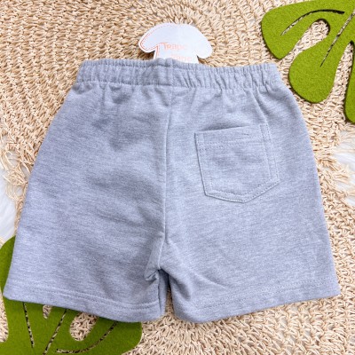Verão 24/25 - Conj. Blusa Tratores e Short em Moletinho - Verde Militar e Mescla