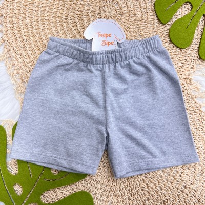 Verão 24/25 - Conj. Blusa Tratores e Short em Moletinho - Verde Militar e Mescla