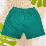 Verão 24/25 - Conj. Blusa Estampada com Bolso Frontal e Short - Mescla e Verde Militar