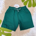 Verão 24/25 - Conj. Blusa The Oreat White Shark e Short em Moletinho - Mescla e Verde Militar