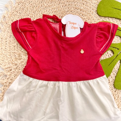  Verão 24/25 - Vestido Três Marias - Vermelho, Off White e Marinho
