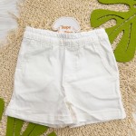  Verão 24/25 - Conj. Camisa de Botões e Short em Sarja - Verde e Off White