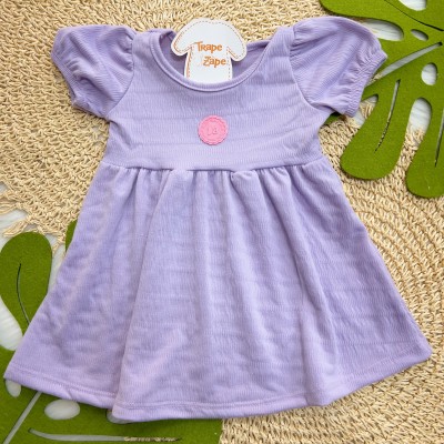 Verão 24/25 - Vestido Manga Princesa - Lilás