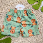 Verão 24/25 - Conj. Regata Lion Cute e Short Leãozinhos - Off White